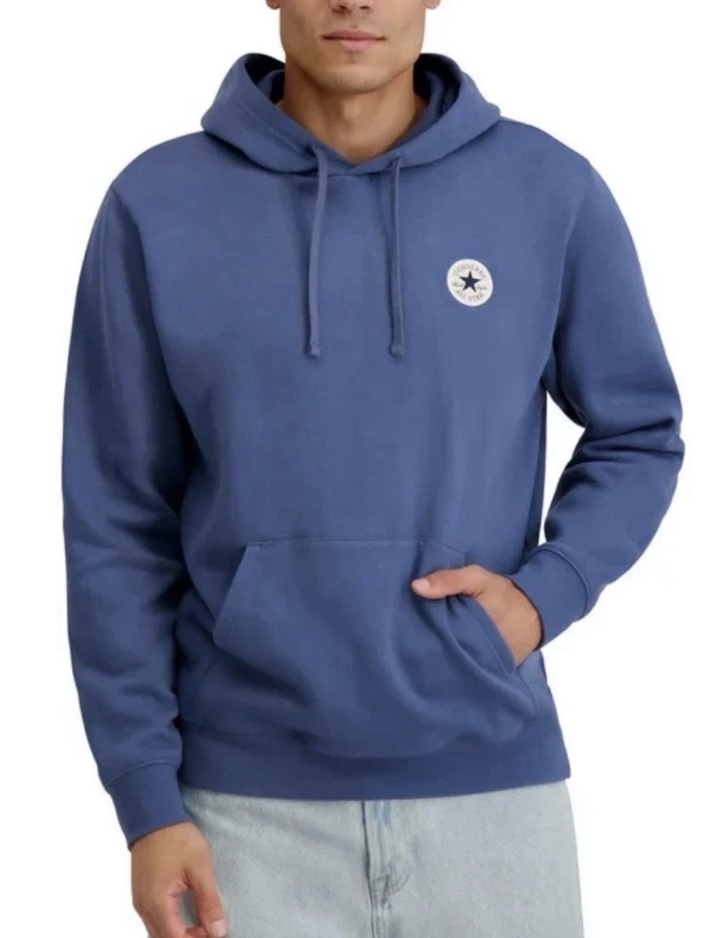 Converse Men’s XL Blue All Star Logo Pullover Hoodie NWT